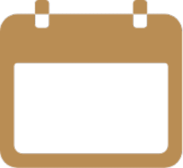 Kalender-Symbol zur Darstellung von Terminplanung, Behandlungsdauer oder zeitlicher Organisation.